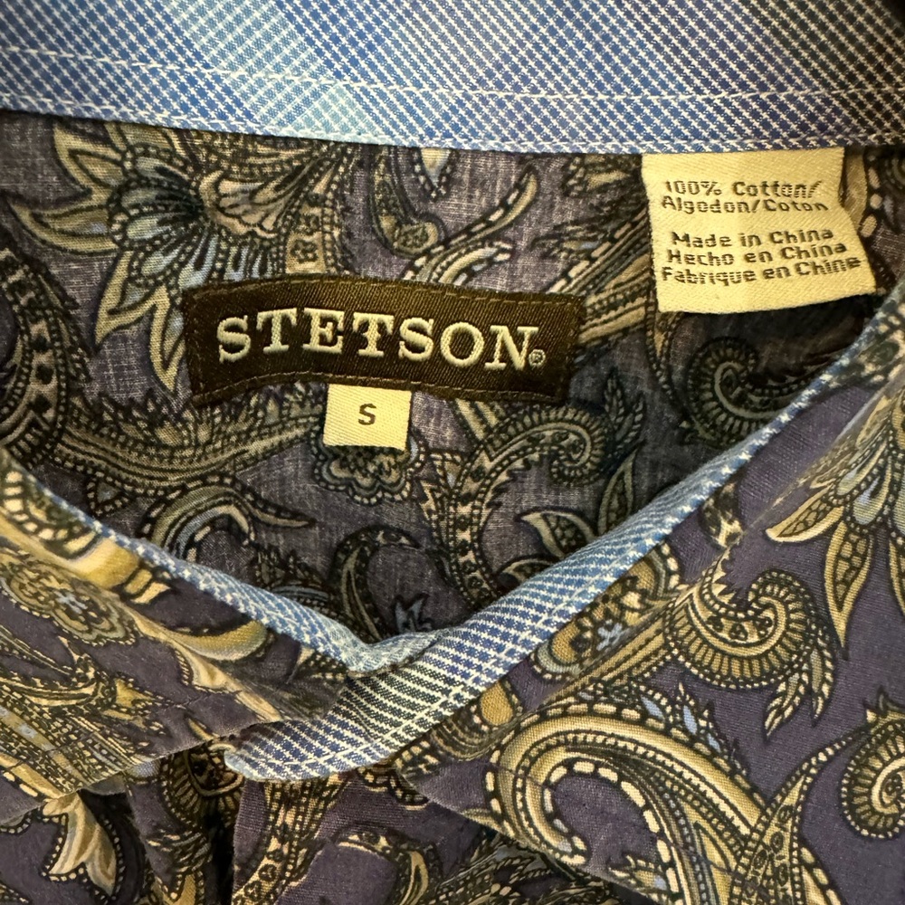 Stetson Purple Paisley Dress shirt